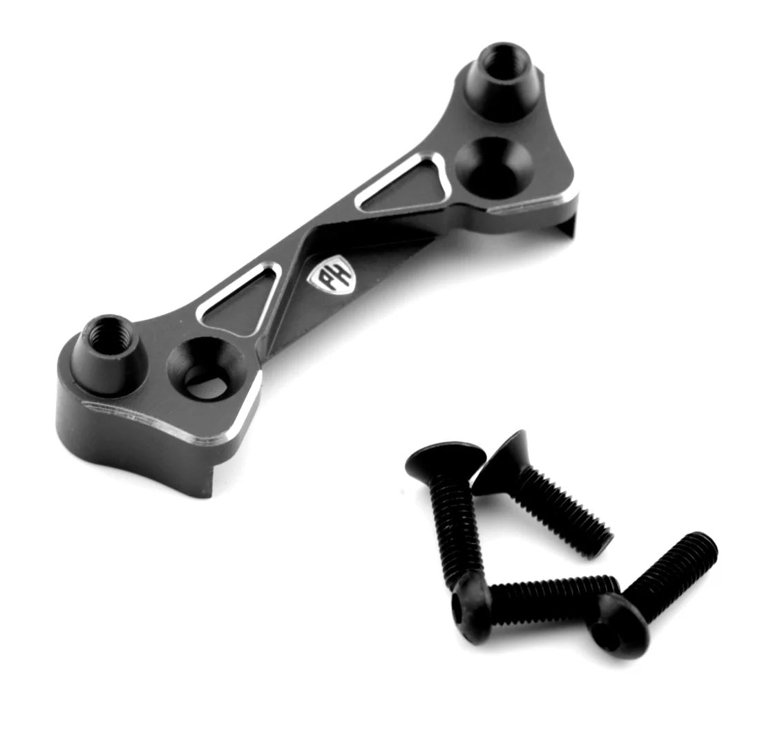 Power Hobby Aluminum Front Shock Tower, Black, for Kyosho 1/10 Fazer 7055BLACK