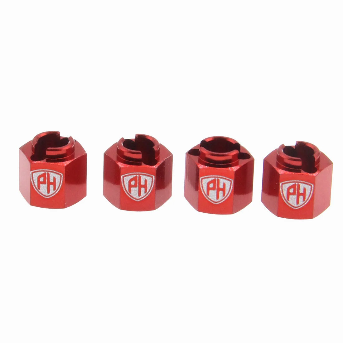 Power Hobby Aluminum Wheel Hex, Red, for Redcat Ascent-18 7093
