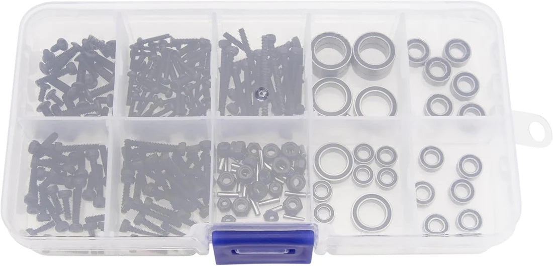 Power Hobby Complete Sealed Bearing Kit and Screw Set Upgrade for 1/18 Redcat Ascent-18