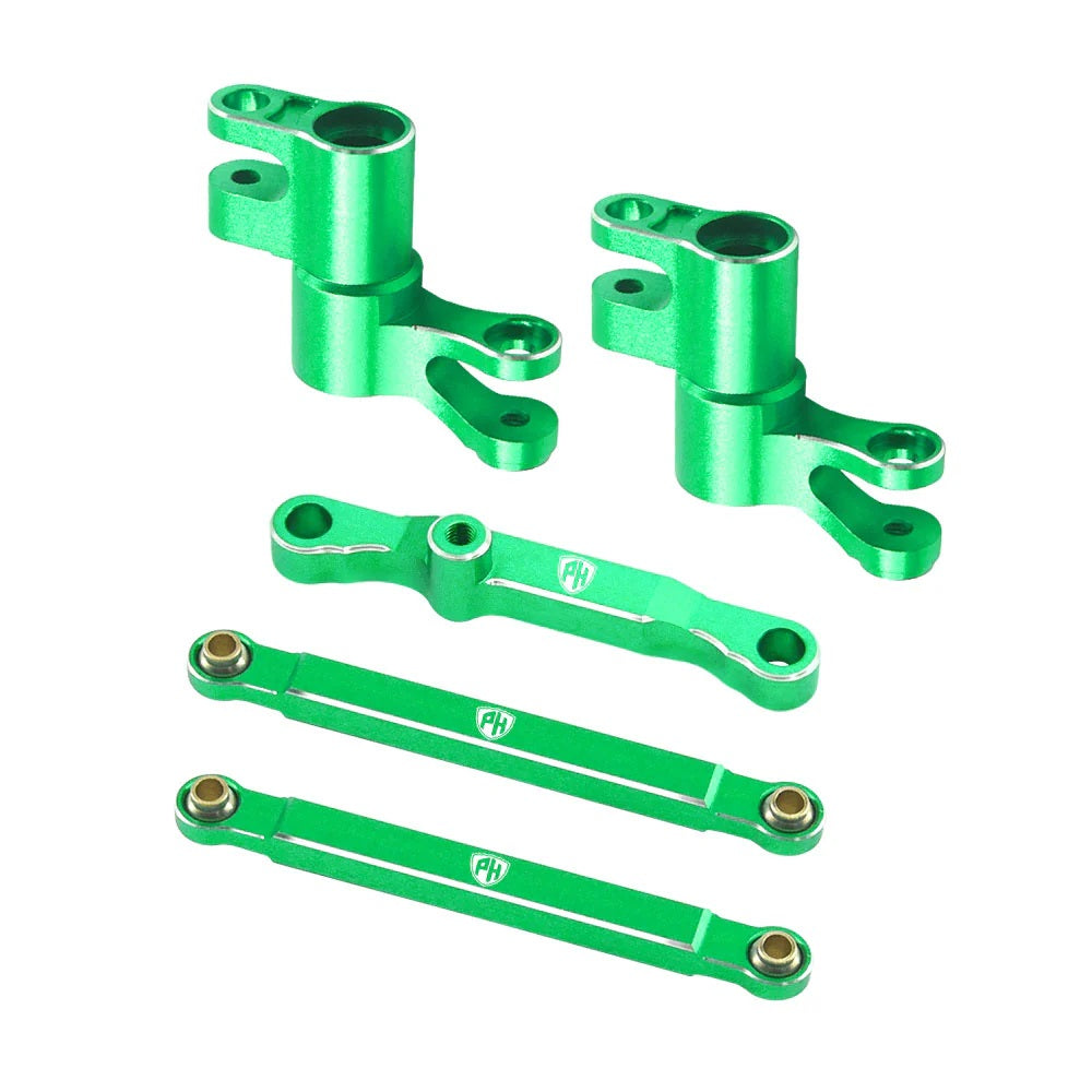 Power Hobby 7075 Aluminum Steering / Bellcrank Set Green, Traxxas 7168GREEN
