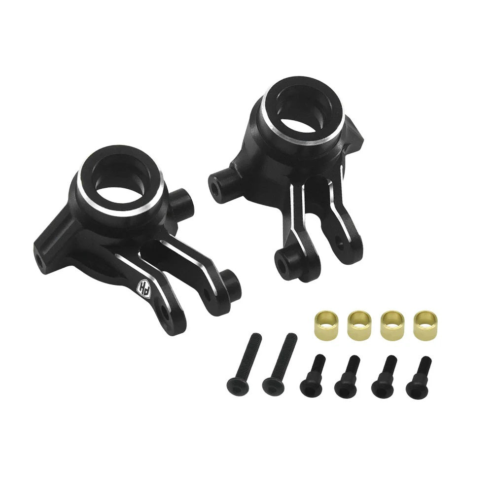 Power Hobby 7075 Aluminum Front Hub / Knuckle Arms Black, 7173BLACK