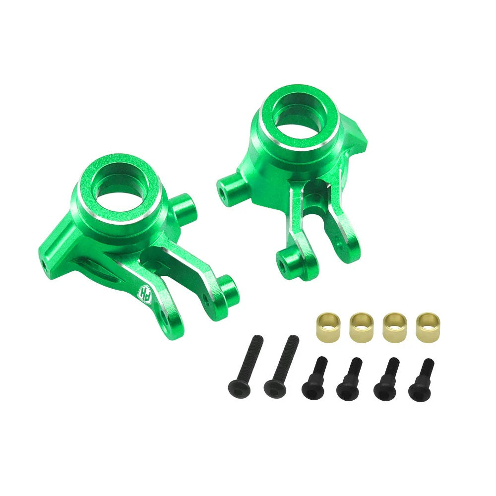 Power Hobby 7075 Aluminum Front Hub / Knuckle Arms Green, 7173GREEN