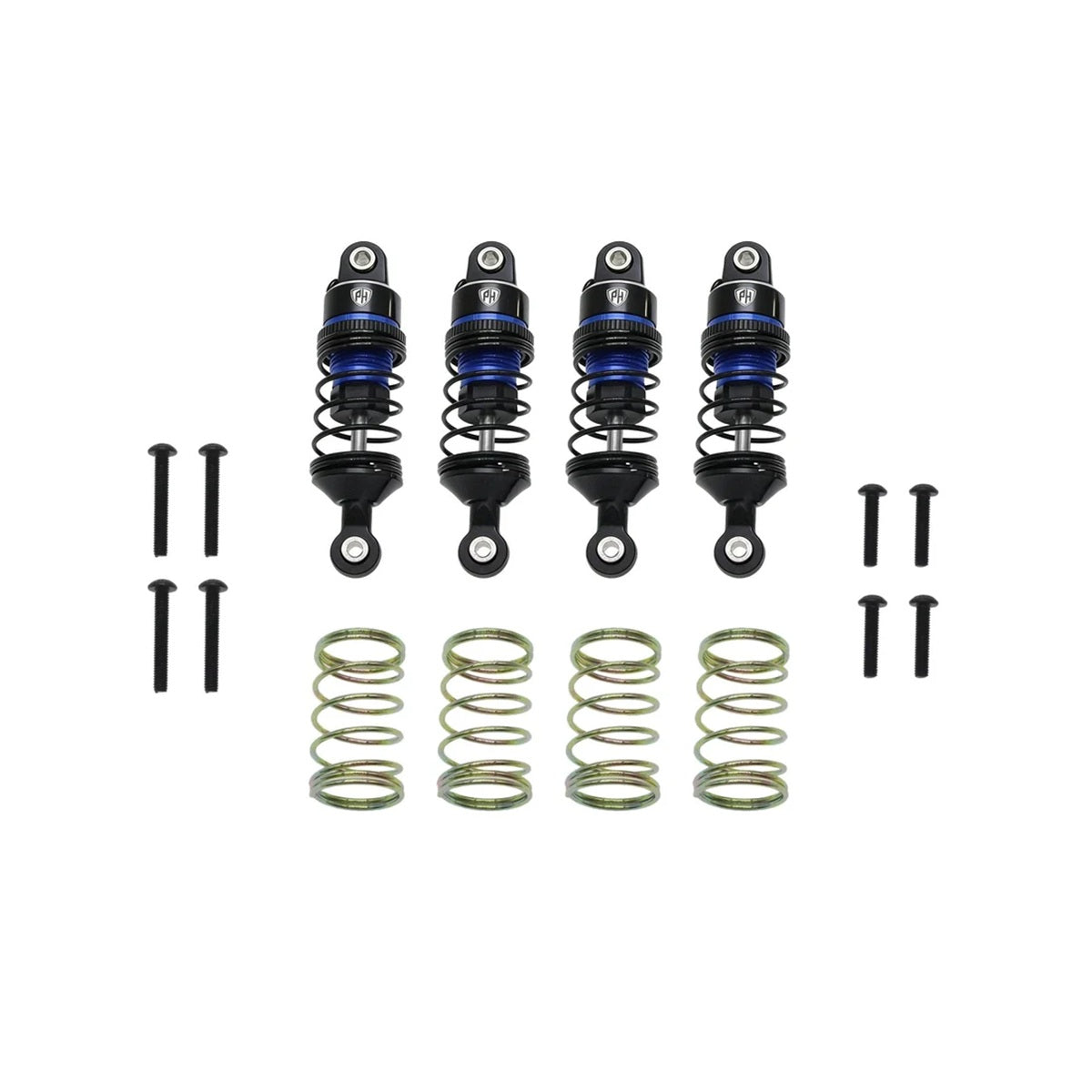 Power Hobby Aluminum Front / Rear Adjustable Shocks Blue RC Upgrade Part