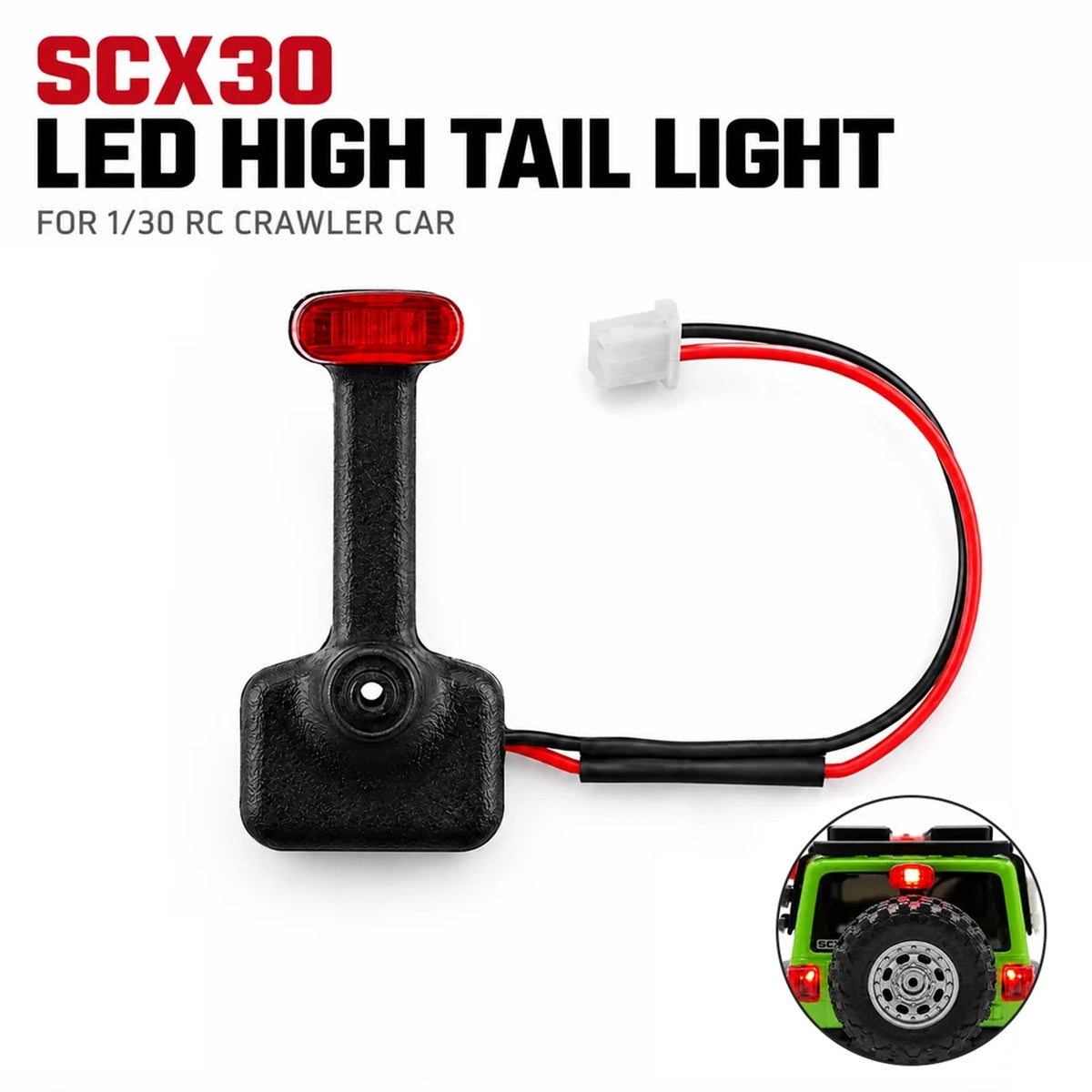 Power Hobby SCX30 Wrangler LED Tail Light - image 3