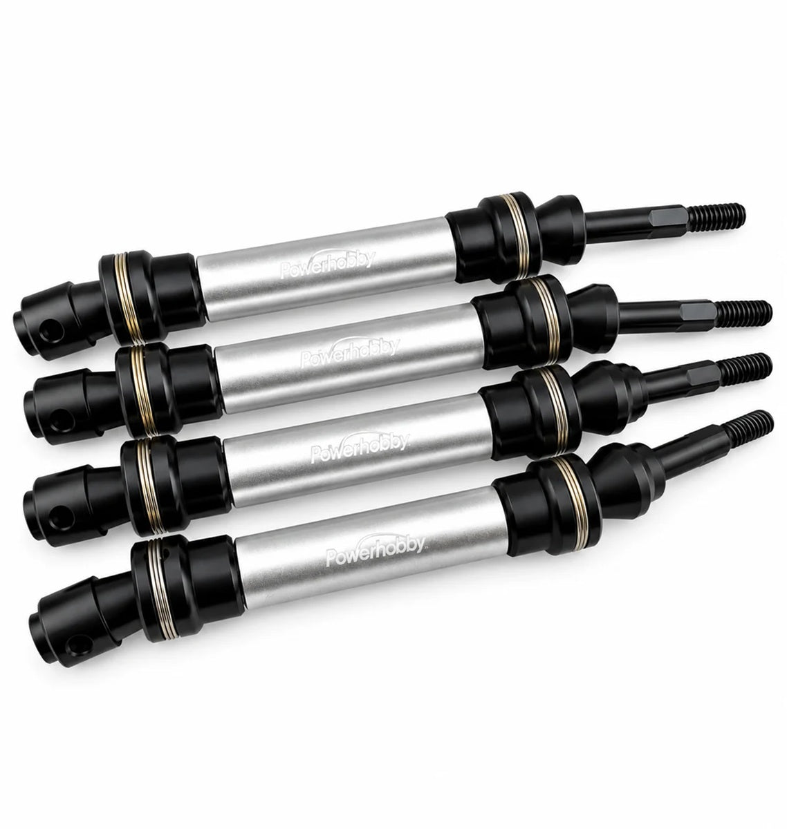 Power Hobby Slash 4x4 Steel CVD Driveshafts Silver - image 2