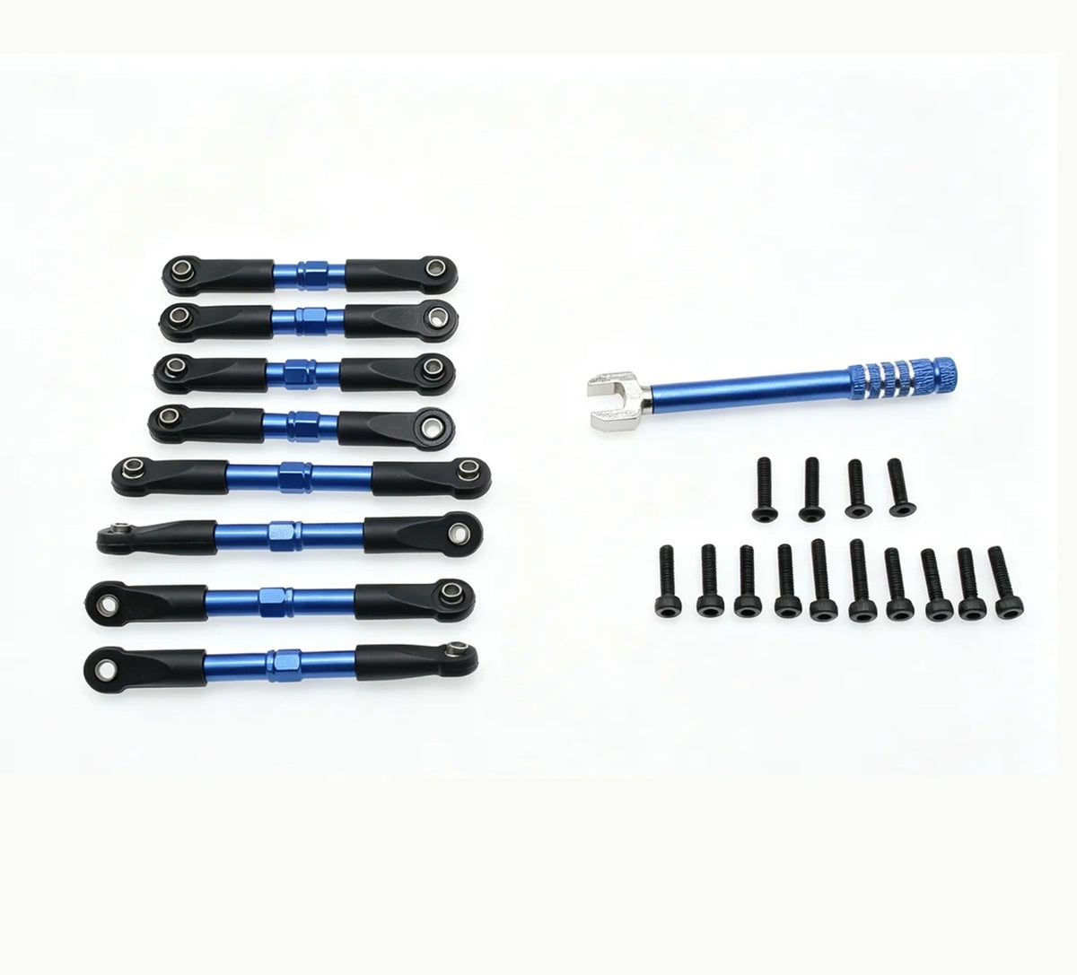 Power Hobby 1/16 E-Revo Pull Rods Blue