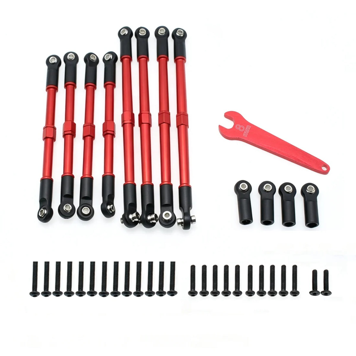 Power Hobby Mini Slash Pull Rods Red