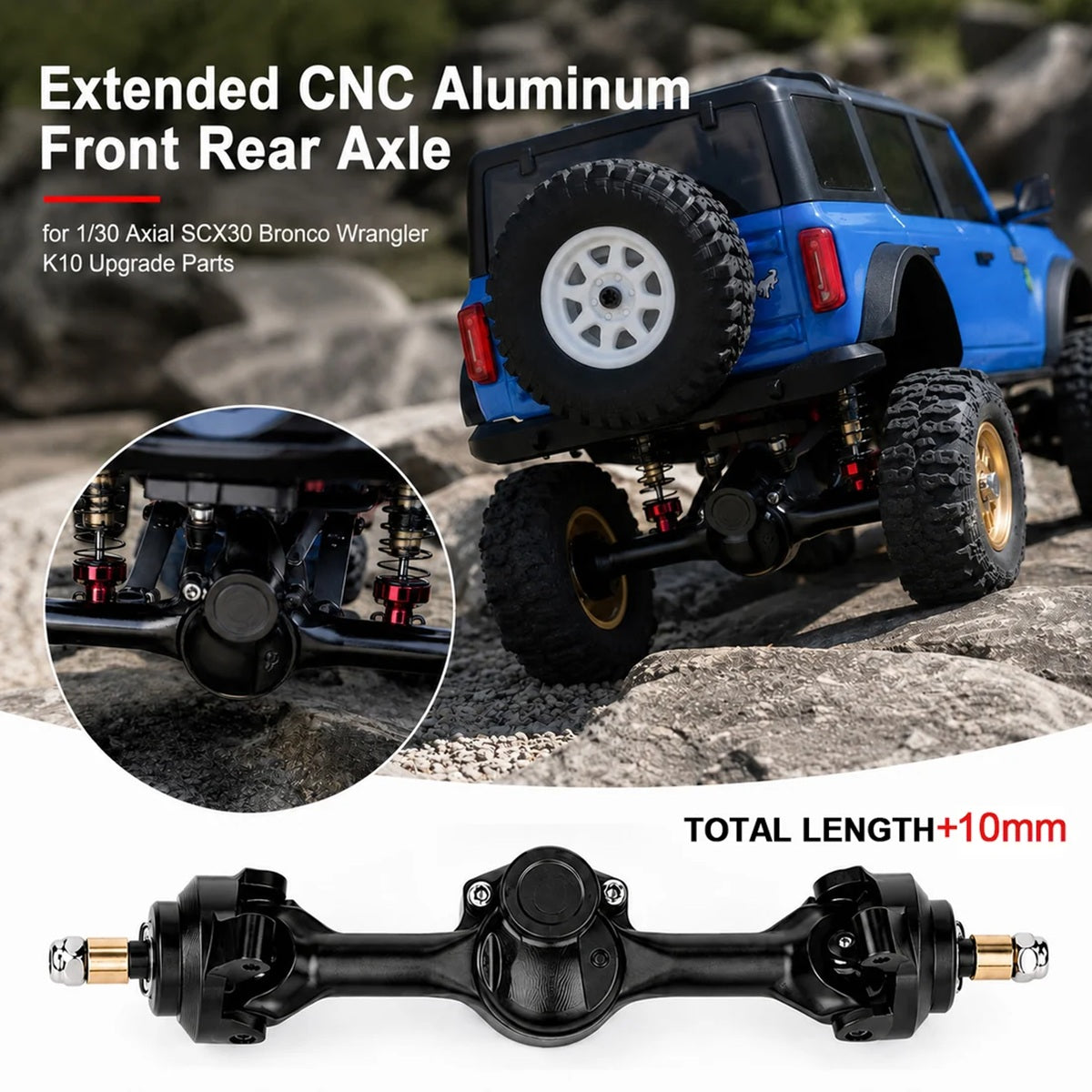 Power Hobby SCX30 +5mm Aluminum Axles - image 4