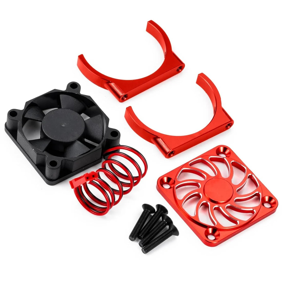 Power Hobby 35mm Aluminum Cooling Fan Red - image 3