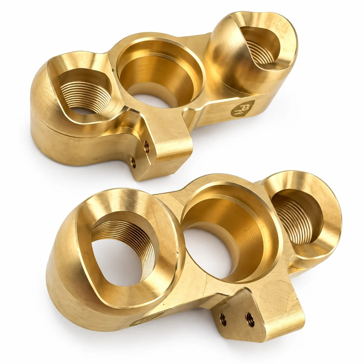 Power Hobby Brass Front Steering Blocks – Heavy-Duty 4.2 oz per Side for ARRMA Limitless, Felony, Infraction, Typhon & S
