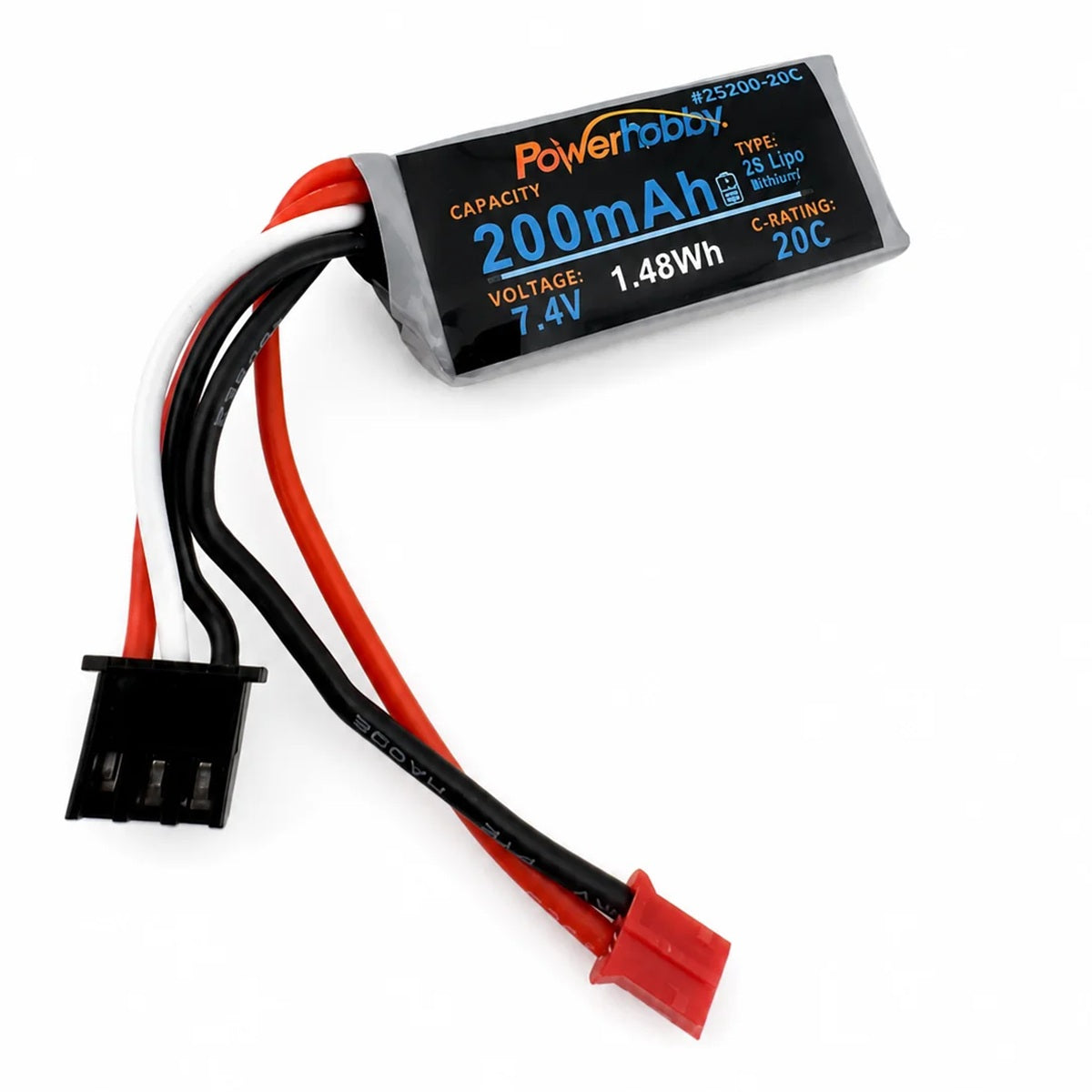 Power Hobby Axial SCX30 7.4V 2S 200mAh 20C LiPo Battery PH2.0