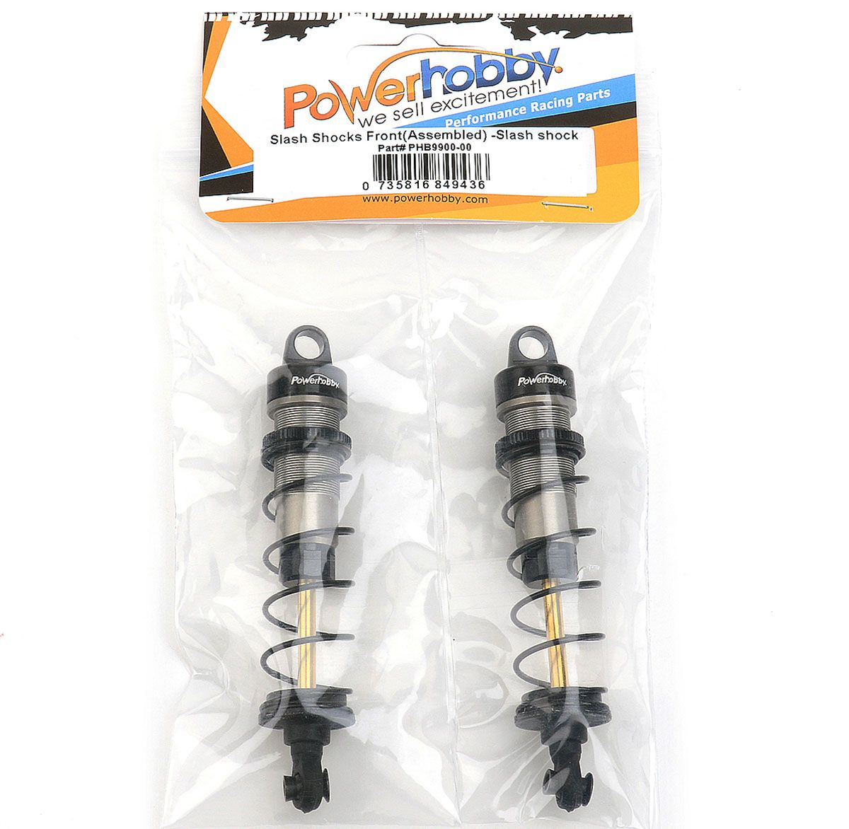 Power Hobby Assembled Front Shocks 3.5mm Titanium Shaft (2) Traxxas