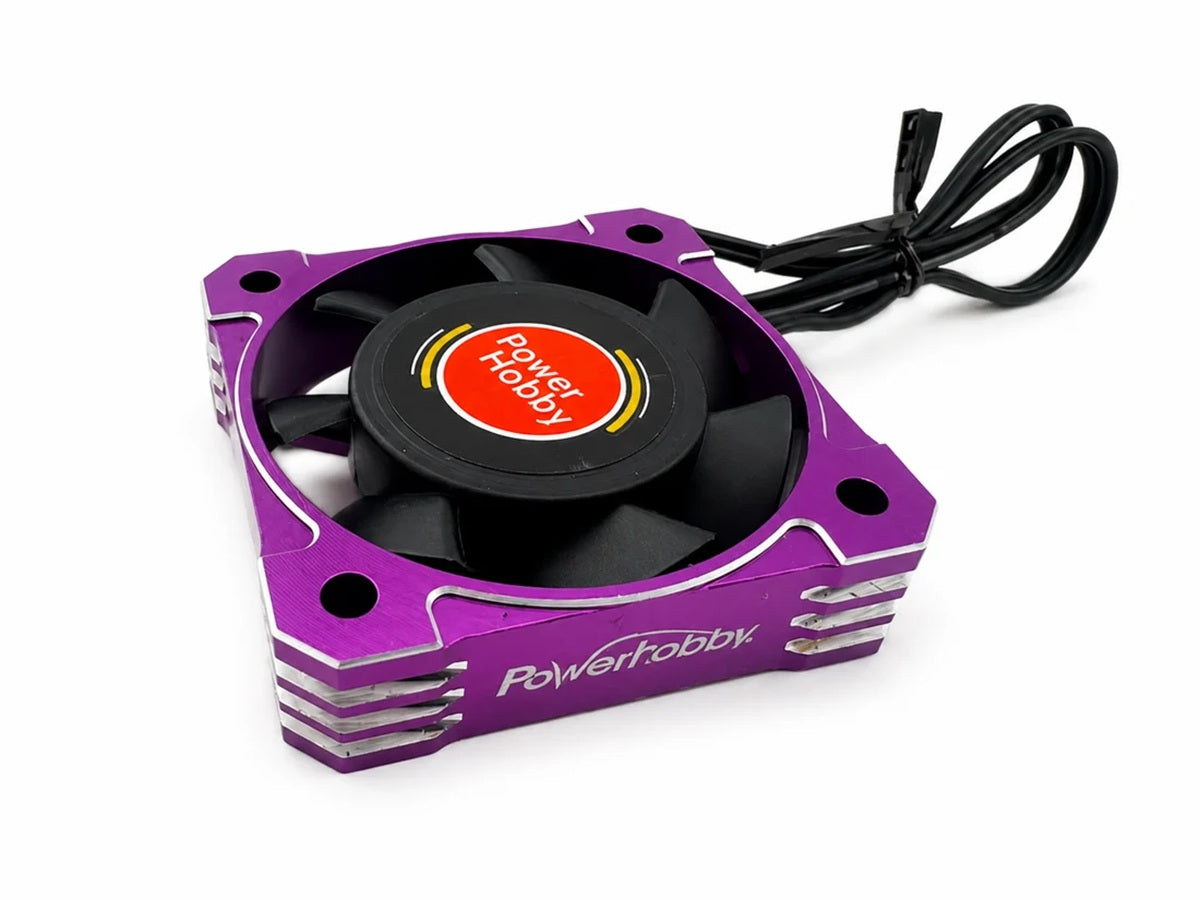 Power Hobby 40mm Aluminum Tornado High Speed HV RC Cooling Fan Purple