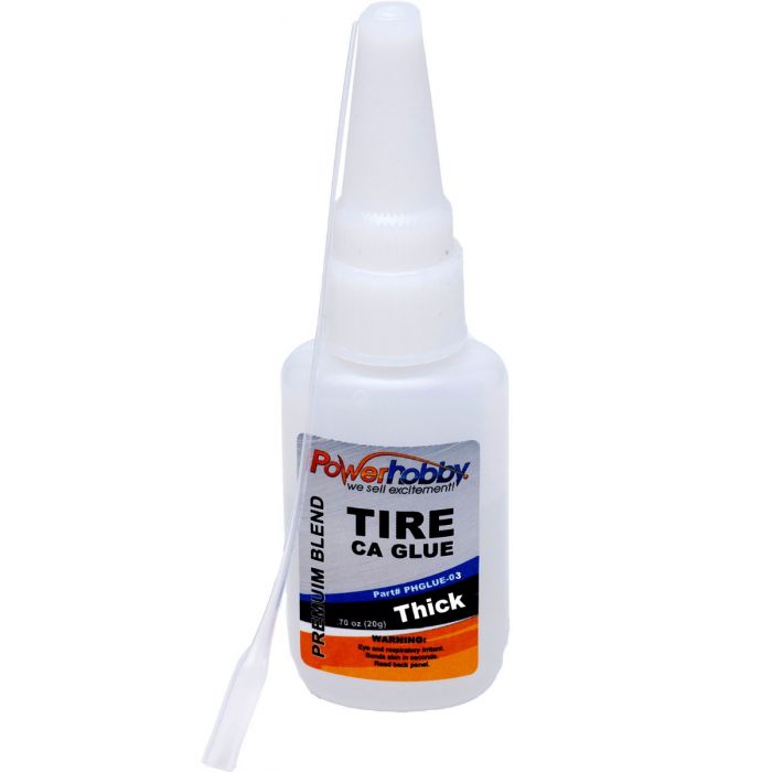 Powerhobby Premium Blend RC CA Tire Glue w/Tip Thick 0.75oz