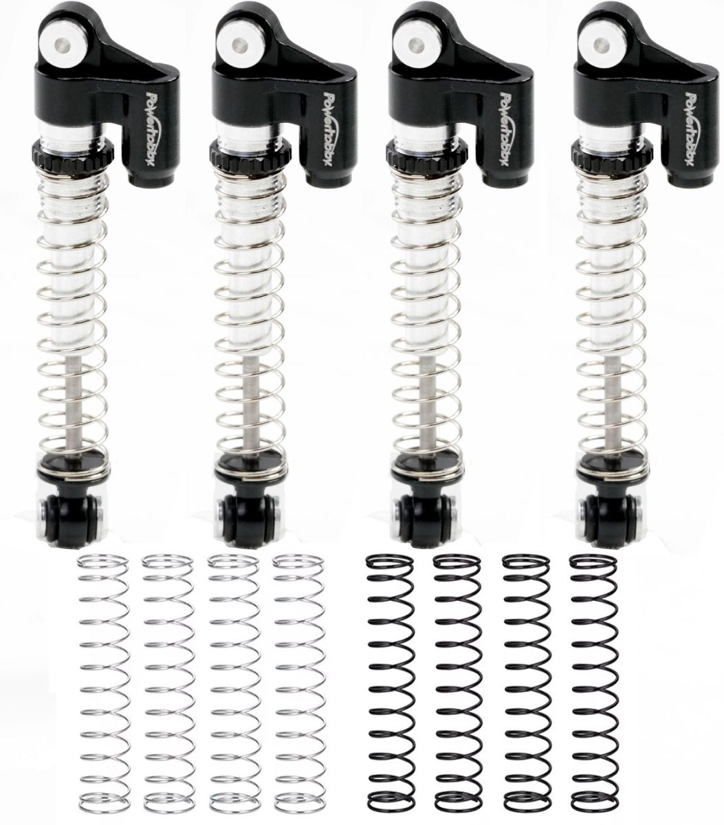 Powerhobby Axial SCX24 Aluminum Threaded Long Travel Shocks 48mm Micro Crawler