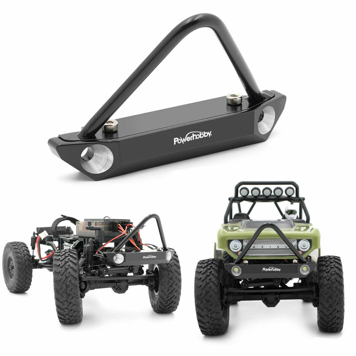 Powerhobby Axial SCX24 Deadbolt Jeep Aluminum Front Bumper