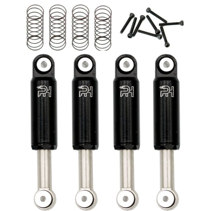 Powerhobby Aluminum 32mm Internal Spring Air Shocks fits Axial SCX24 C10 Jeep Betty - Black