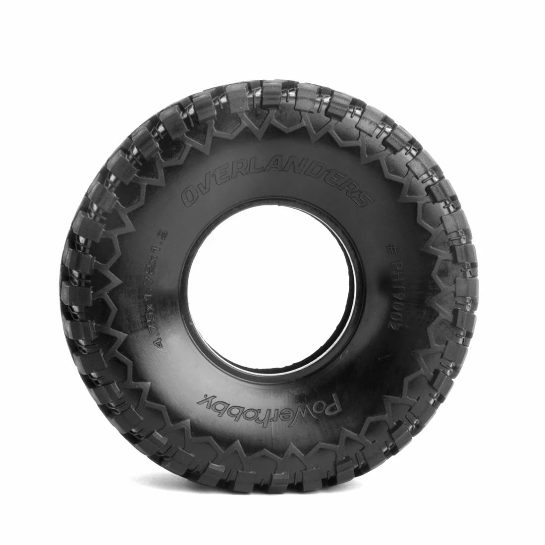Power Hobby 1.9" Overlanders Ultra Soft Rock Crawler Tires with Dual-Stage Foam for 1/10 Scale Crawlers (2)