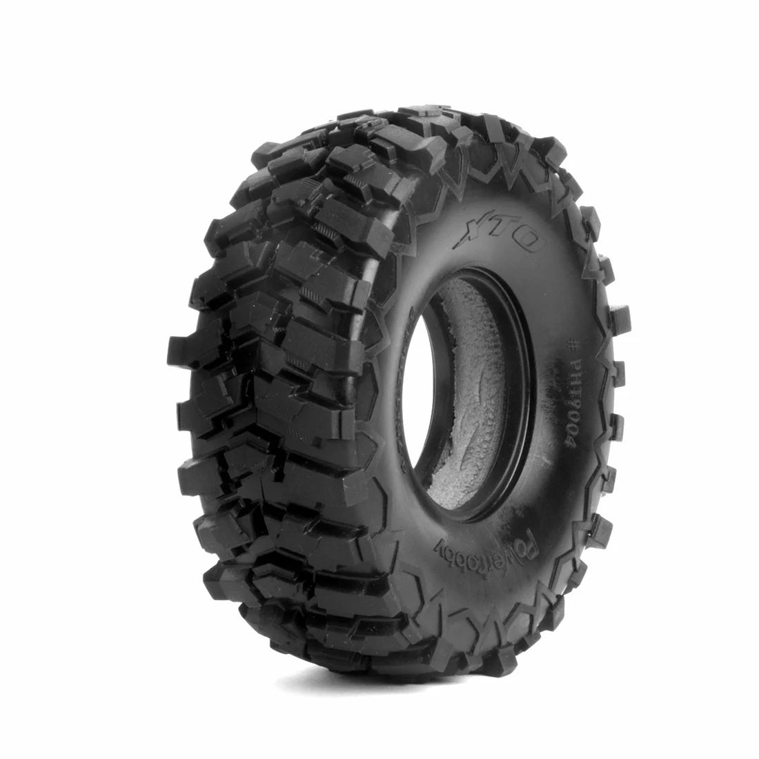 Power Hobby 1.9" XTO Ultra Soft Rock Crawler Tires with Dual-Stage Foam for 1/10 Scale Crawlers