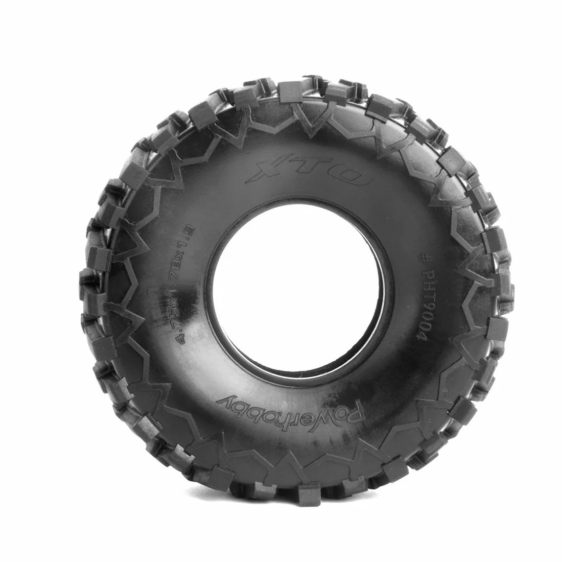 Power Hobby 1.9" XTO Ultra Soft Rock Crawler Tires with Dual-Stage Foam for 1/10 Scale Crawlers