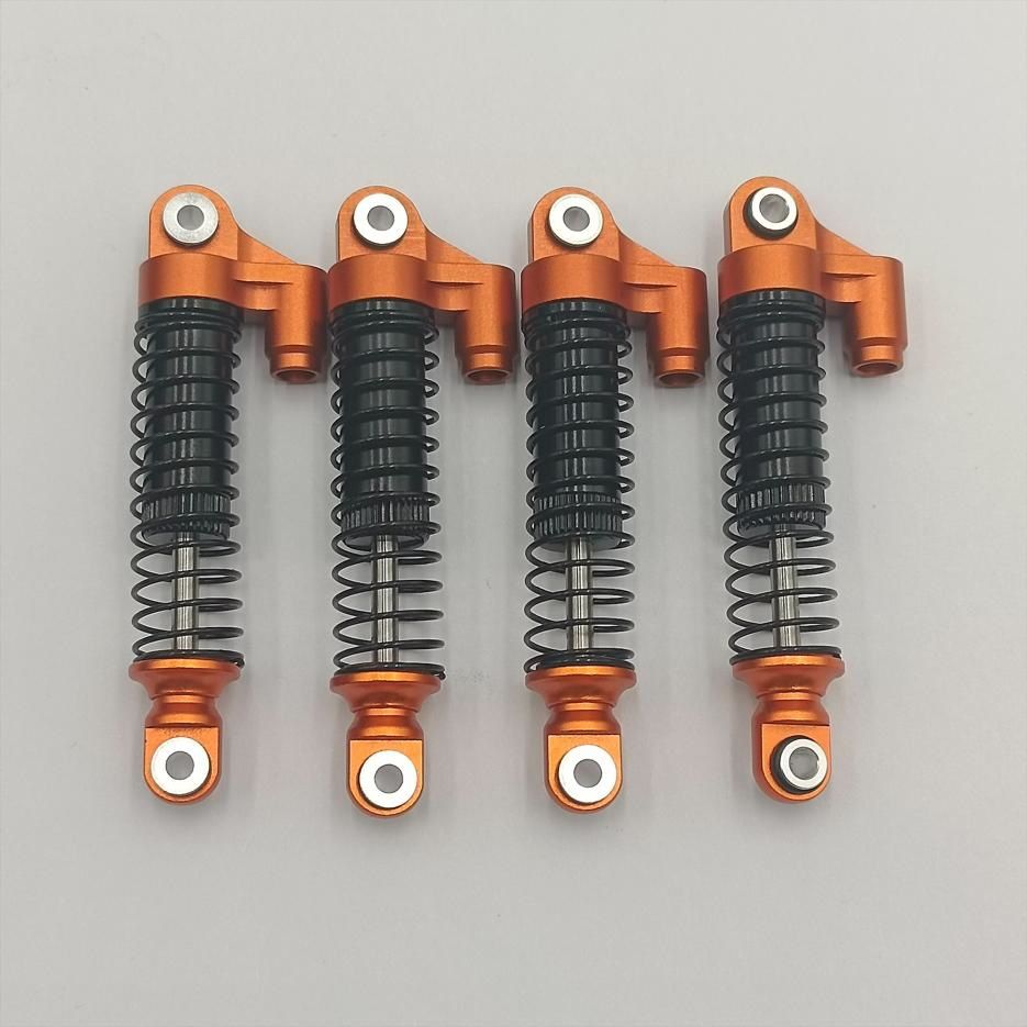 Power Hobby Aluminum 51mm Long Travel Shocks Orange Traxxas TRX-4M