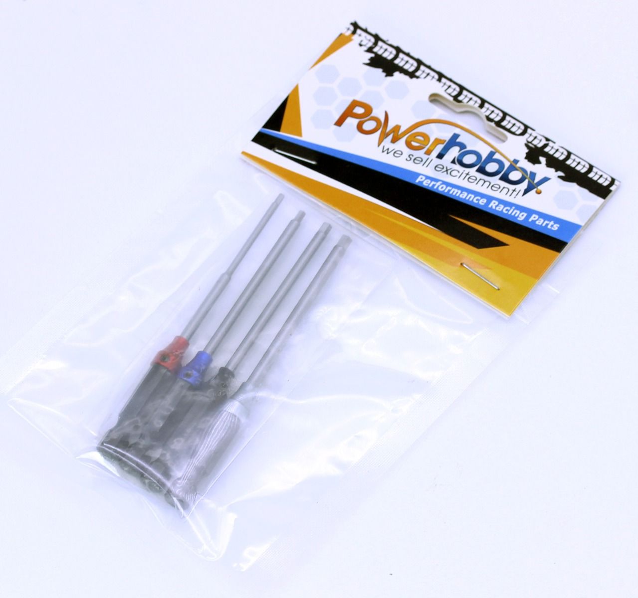 Powerhobby RC Hex Driver Bit Set Metric 1.5mm 2.0mm 2.5mm 3.0mm with 1/4" Hex Drive