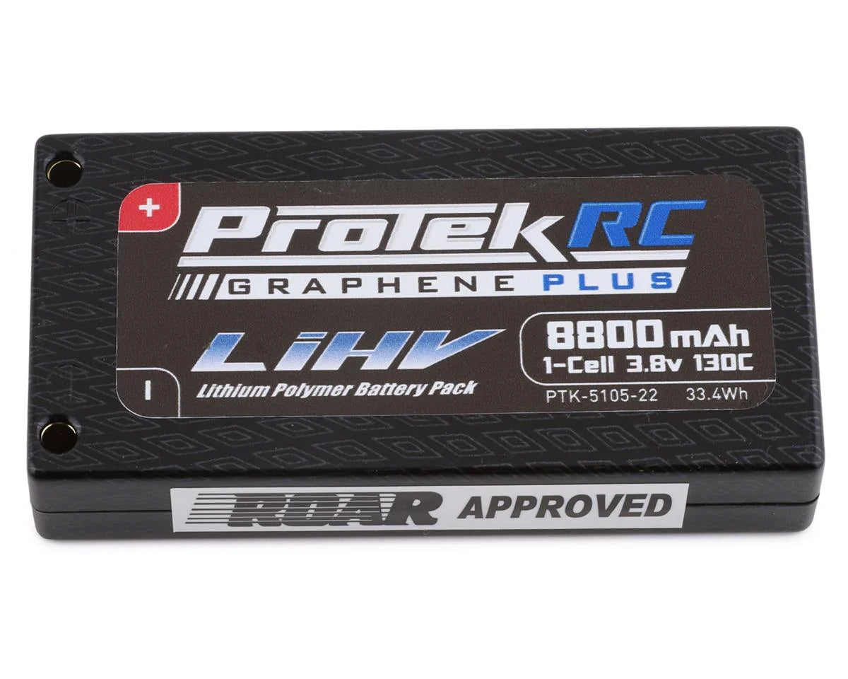 ProTek R/C 1S 130C Si-Graphene+ HV LiPo Battery – Drag Race & 1S Class