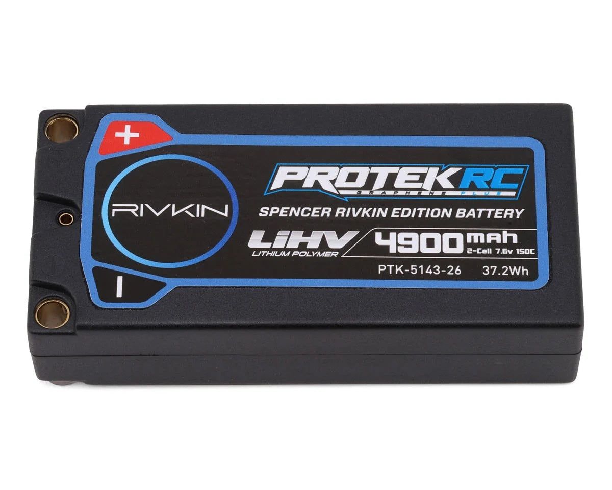 Protek R/C Spencer Rivkin 2S 150C Low IR SG3 HV ULCG Shorty LiPo Battery 7.6V 4900mAh
