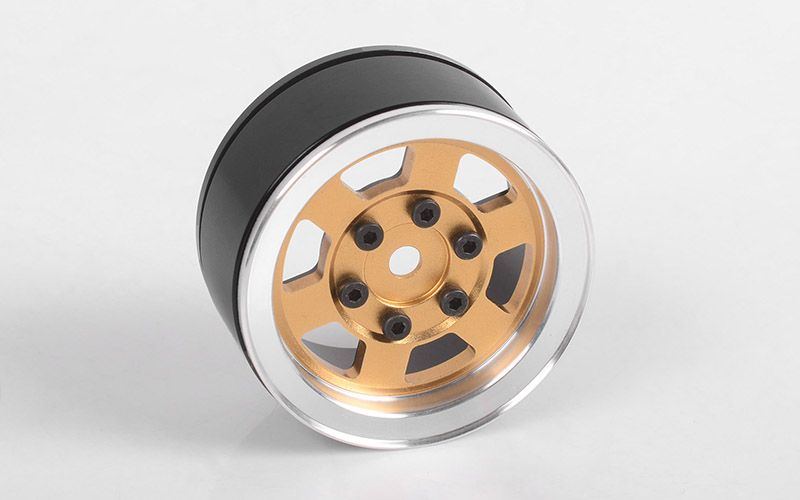 RC4WD Six-Spoke 1.55" Internal Beadlock Wheels (Gold) VVVC0808