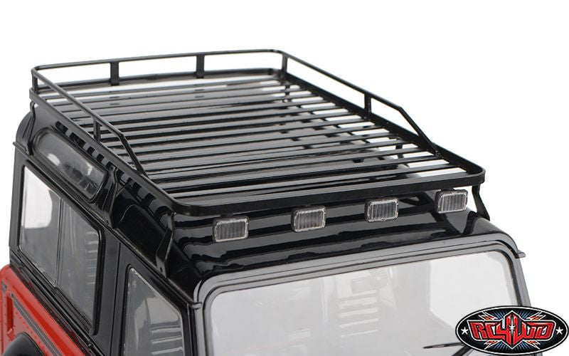 RC4WD Roof Rack with Lights for Gelande II D90 | Scale Expedition Upgrade