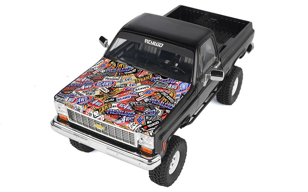RC4WD Chevrolet Blazer and K10 Hood (Sticker Bomb)