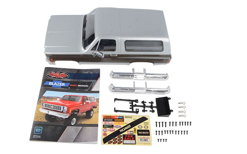 RC4WD Chevrolet Blazer Hard Body Complete Set (Silver/Warm Grey ZB0273
