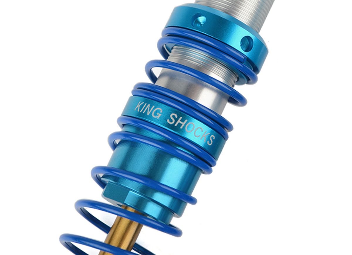 RC4WD King Off-Road Racing Shocks 70mm Silver/Blue | Licensed 2-Pack