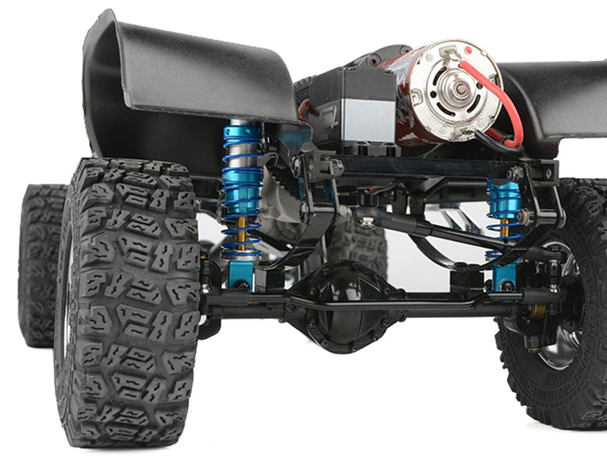 RC4WD King Off-Road Racing Shocks 70mm Silver/Blue | Licensed 2-Pack