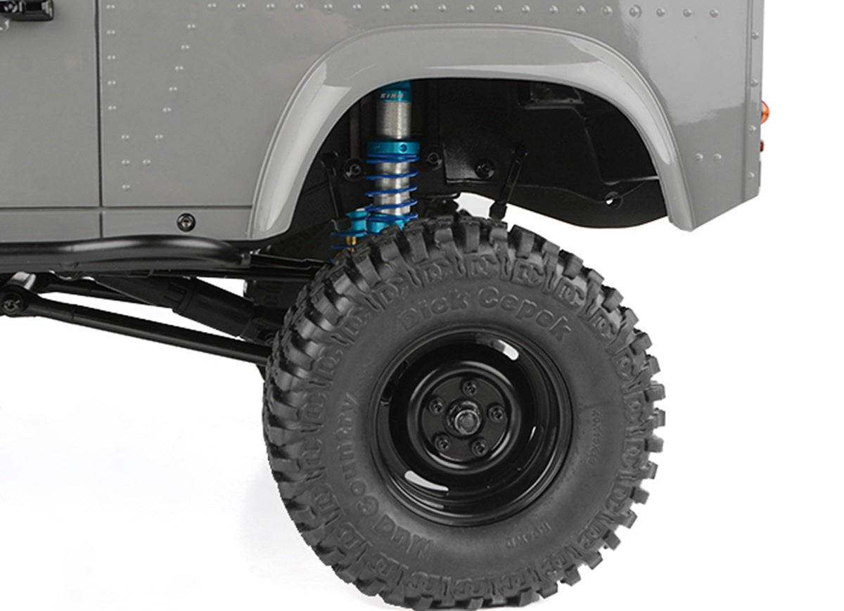 RC4WD King Off-Road Racing Shocks 90mm Silver/Blue | Licensed 2-Pack