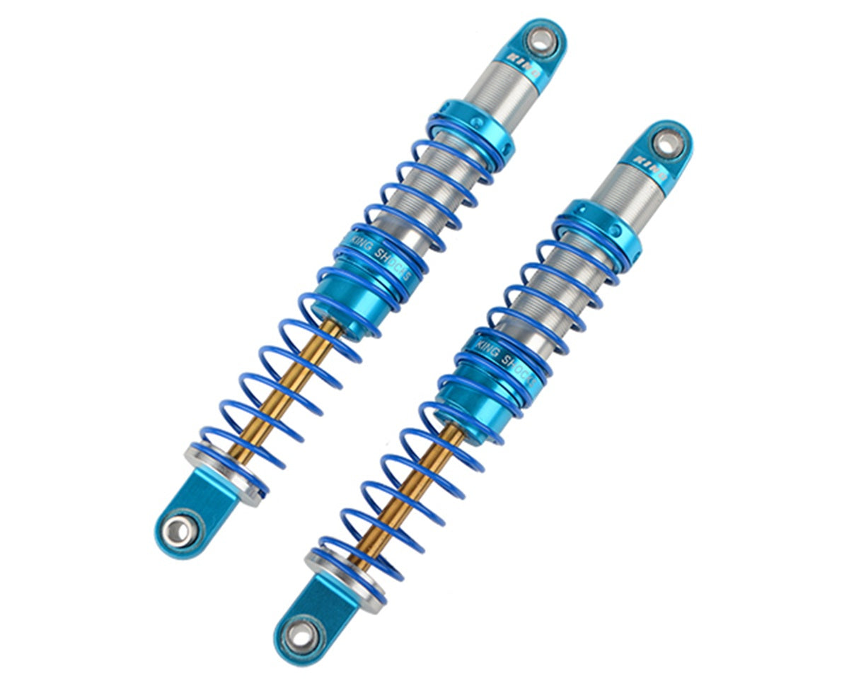 RC4WD King Off-Road Racing Shocks 100mm Silver/Blue | Licensed 2-Pack