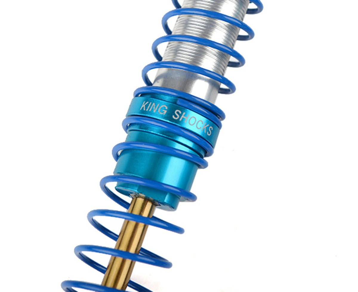 RC4WD King Off-Road Racing Shocks 100mm Silver/Blue | Licensed 2-Pack