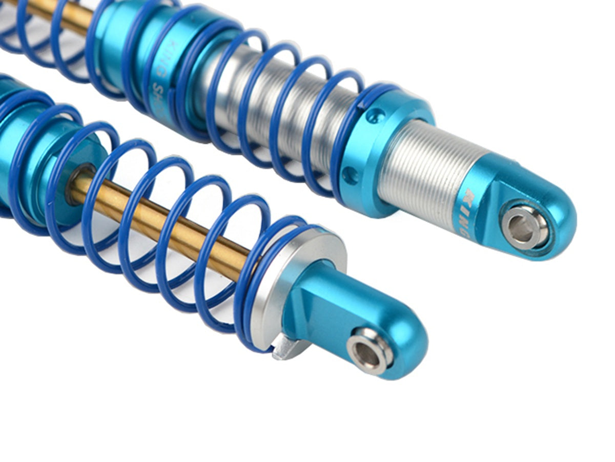 RC4WD King Off-Road Racing Shocks 100mm Silver/Blue | Licensed 2-Pack