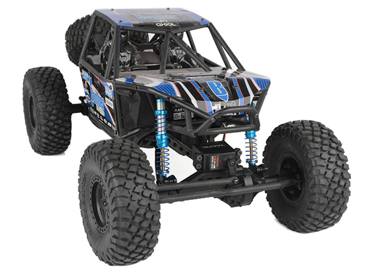 RC4WD King Off-Road Racing Shocks 100mm Silver/Blue | Licensed 2-Pack