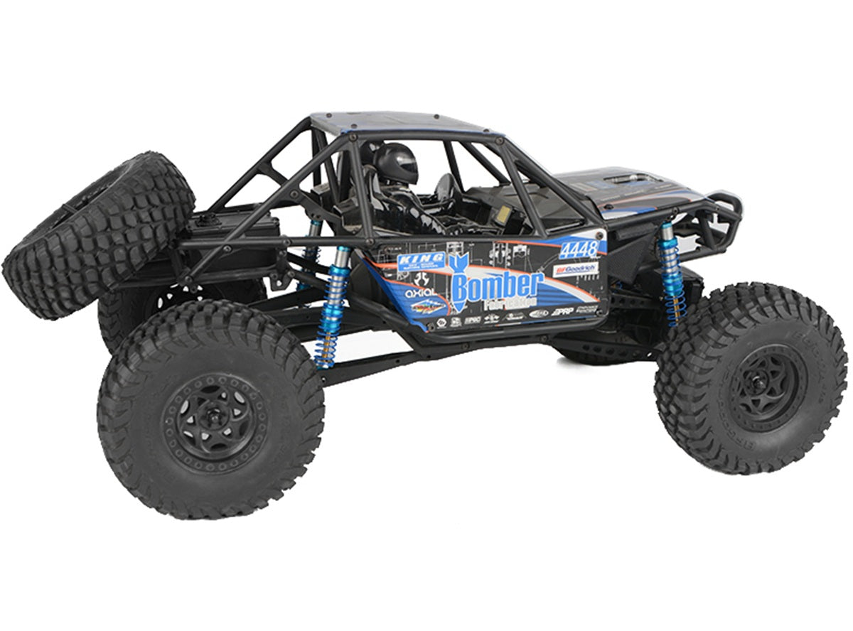 RC4WD King Off-Road Racing Shocks 110mm Silver/Blue | Licensed 2-Pack