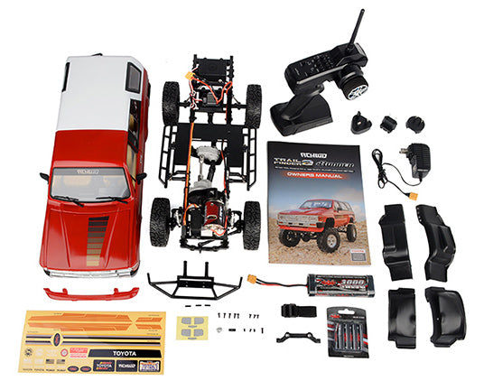 RC4WD Trail Finder 2 RTR 4WD 1/10 Scale Crawler Truck w/1985 Toyota 4Runner Hard Body Set ZRTR0063