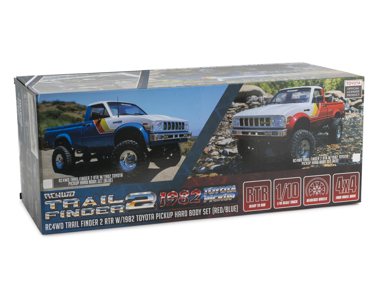 RC4WD Trail Finder 2 1/10 RTR 4WD Trail Truck with 1982 Toyota Pickup Body Red