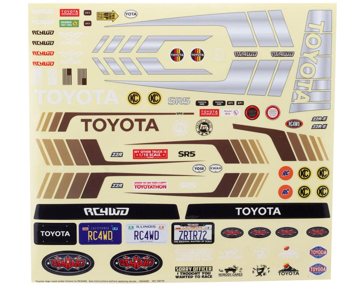 RC4WD Trail Finder 2 RTR with 1985 Toyota Pickup Hard Body Set
