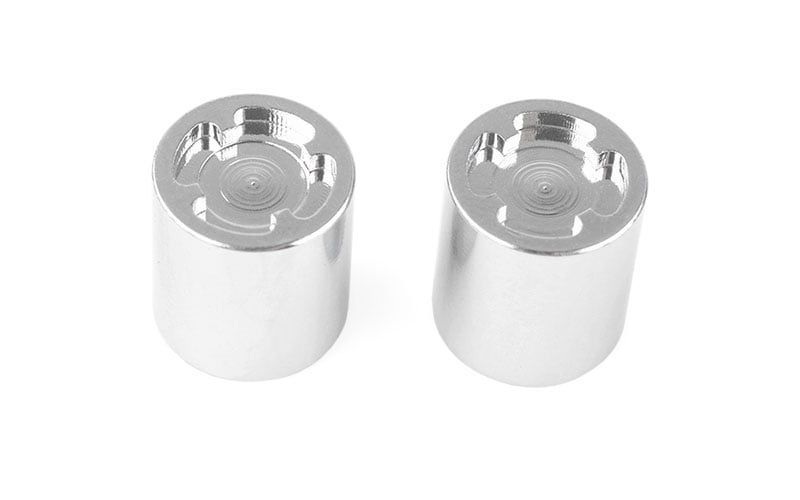 RC4WD 1/10 Scale Rear Hubs (Chrome)  ZS0034