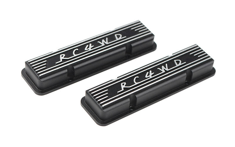 RC4WD Aluminum Valve Covers for Scale V8 Engine (Black) ZS0318