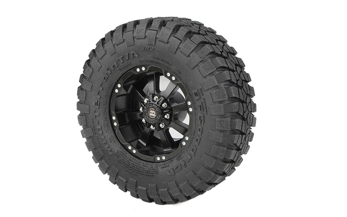 RC4WD BFGoodrich Mud-Terrain T/A KM2 1.7 Inch Scale Tires Licensed Crawler Pair