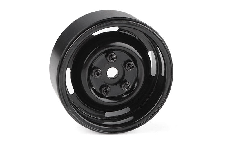 RC4WD 1.9" Landies Vintage Stamped Steel Beadlock Wheels, Black ZW0136