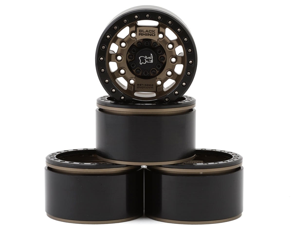 RC4WD Black Rhino Avenger 1.9" Internal 4 Aluminum Beadlock Wheels