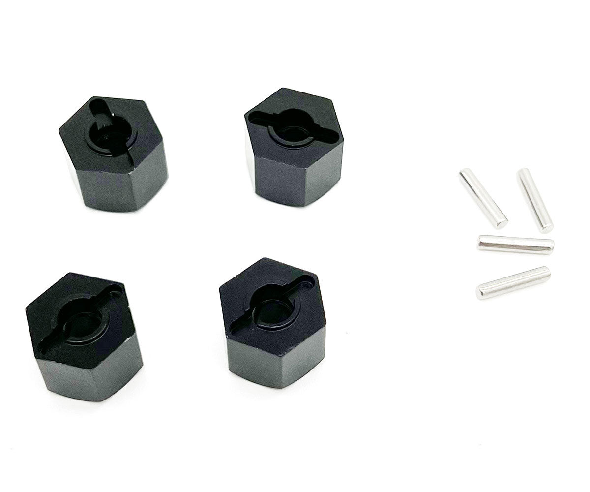 Racers Edge 12mm Wheel Hex Adapters with Pins (4) for CEN F250