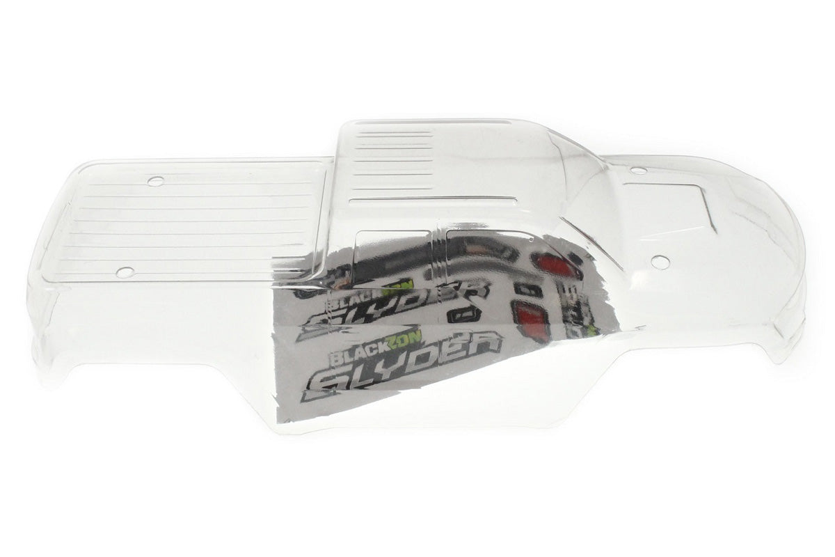 Racers Edge Clear Monster Truck Body with Stickers for Blackzon Slyder 6414